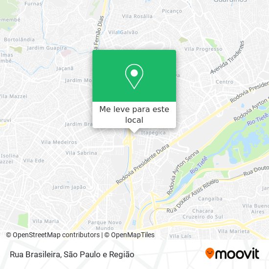 Rua Brasileira mapa
