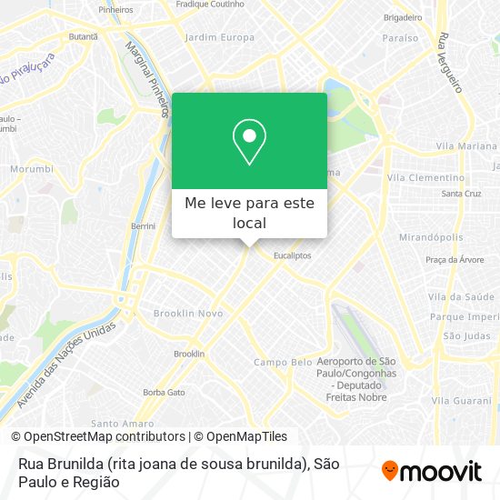 Rua Brunilda (rita joana de sousa brunilda) mapa