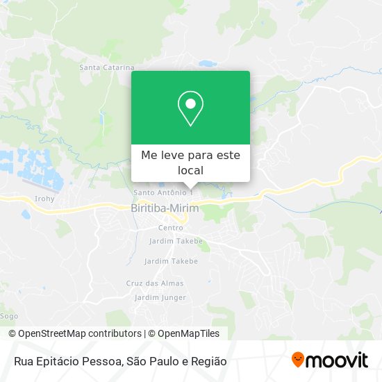 Rua Epitácio Pessoa mapa