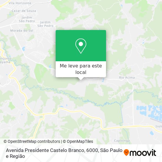 Avenida Presidente Castelo Branco, 6000 mapa