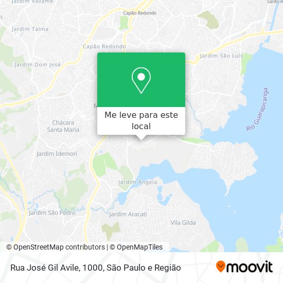 Rua José Gil Avile, 1000 mapa