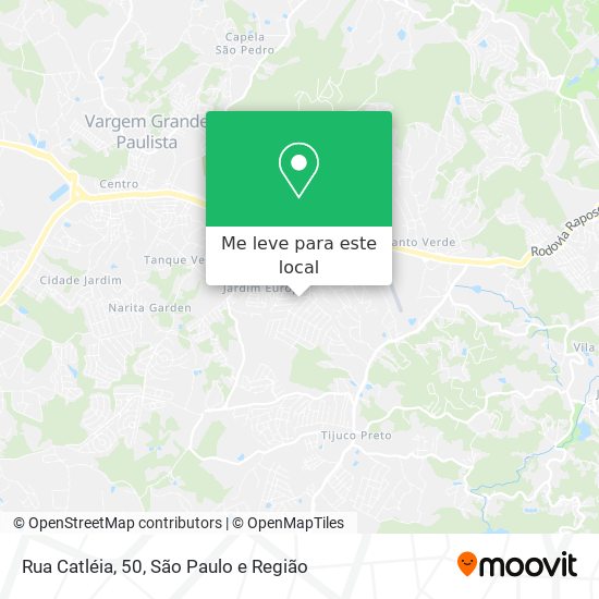 Rua Catléia, 50 mapa