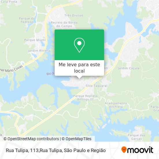 Rua Tulipa, 113,Rua Tulipa mapa