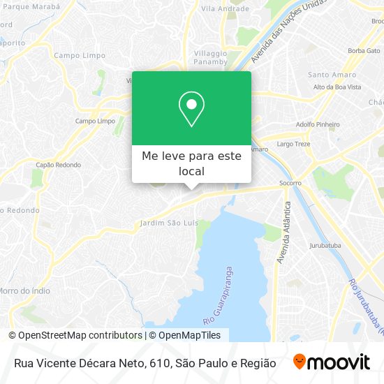 Rua Vicente Décara Neto, 610 mapa