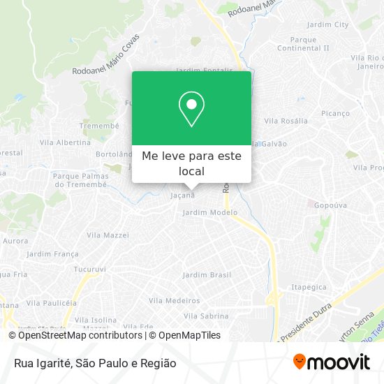 Rua Igarité mapa