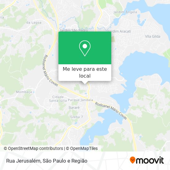 Rua Jerusalém mapa
