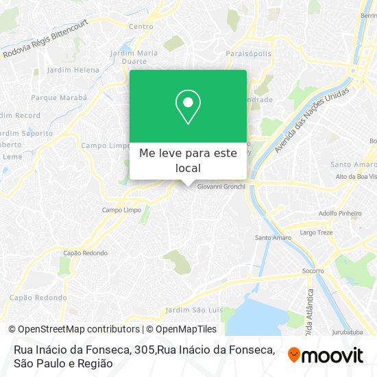 Rua Inácio da Fonseca, 305,Rua Inácio da Fonseca mapa