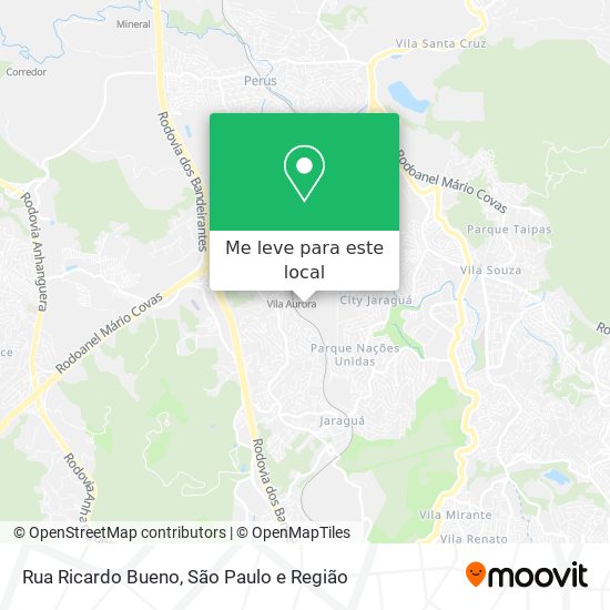 Rua Ricardo Bueno mapa