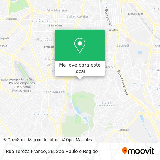 Rua Tereza Franco, 38 mapa