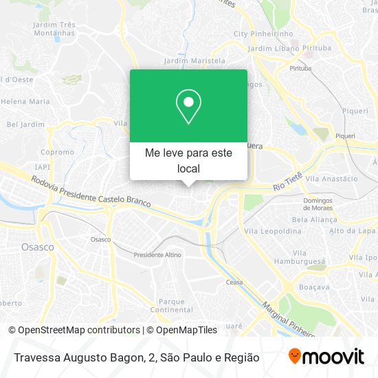 Travessa Augusto Bagon, 2 mapa