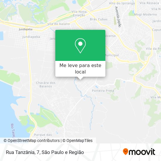 Rua Tanzânia, 7 mapa