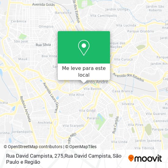 Rua David Campista, 275,Rua David Campista mapa