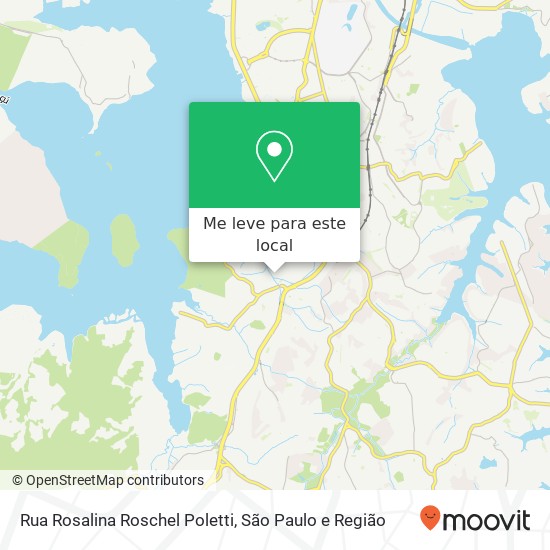 Rua Rosalina Roschel Poletti, Cidade Dutra São Paulo-SP mapa
