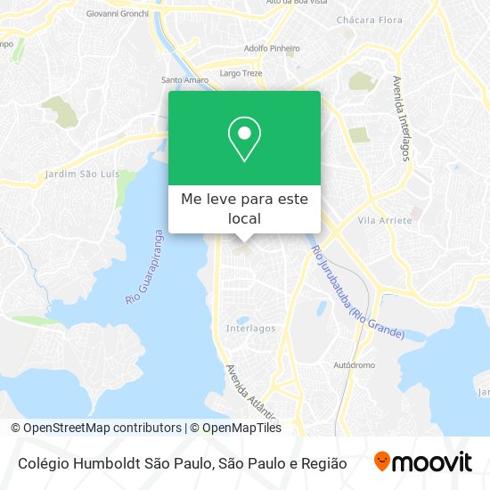 Colégio Humboldt São Paulo mapa