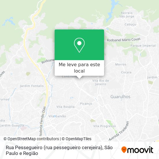Rua Pessegueiro (rua pessegueiro cerejeira) mapa