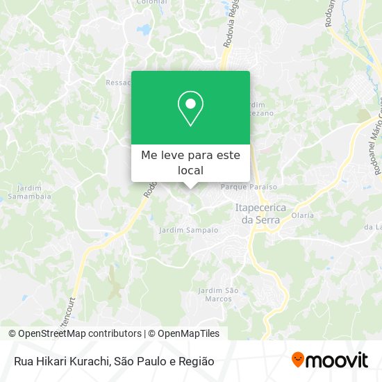 Rua Hikari Kurachi mapa