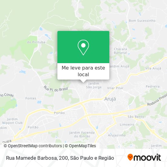 Rua Mamede Barbosa, 200 mapa