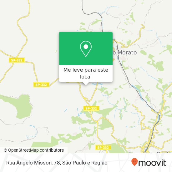 Rua Ângelo Misson, 78, Franco da Rocha-SP mapa