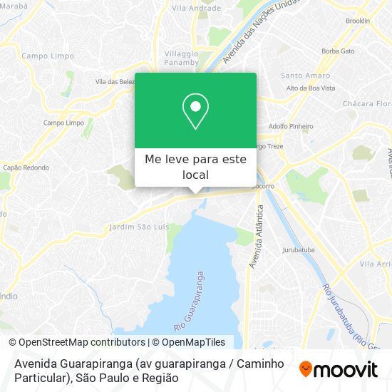 Avenida Guarapiranga (av guarapiranga / Caminho Particular) mapa