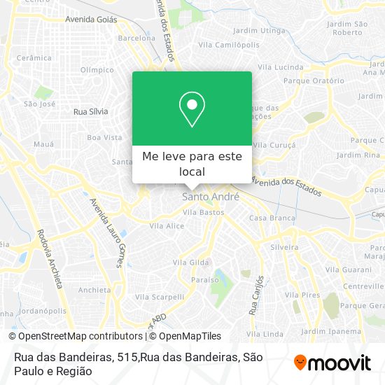 Rua das Bandeiras, 515,Rua das Bandeiras mapa