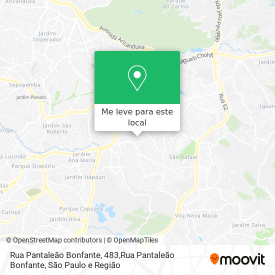 Rua Pantaleão Bonfante, 483,Rua Pantaleão Bonfante mapa