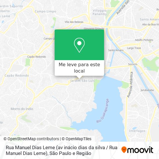 Rua Manuel Dias Leme (av inácio dias da silva / Rua Manuel Dias Leme) mapa