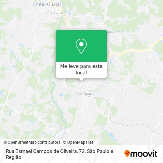 Rua Esmael Campos de Oliveira, 72 mapa