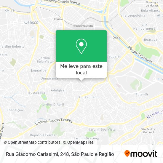 Rua Giácomo Carissimi, 248 mapa