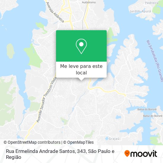 Rua Ermelinda Andrade Santos, 343 mapa