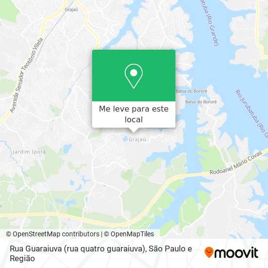 Rua Guaraiuva (rua quatro guaraiuva) mapa