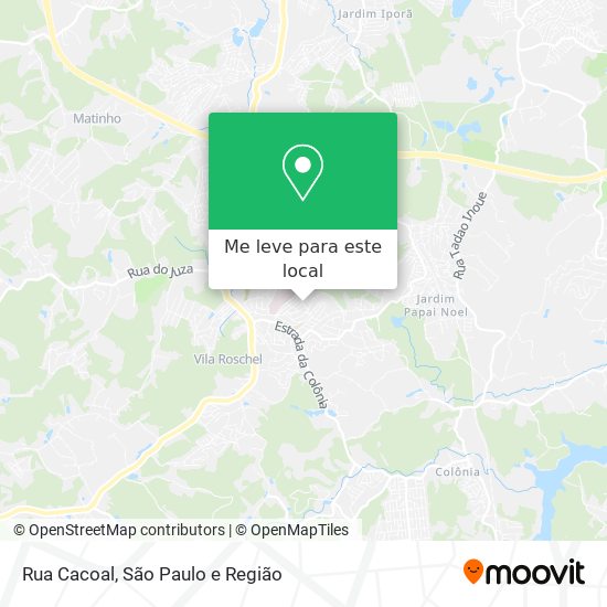 Rua Cacoal mapa