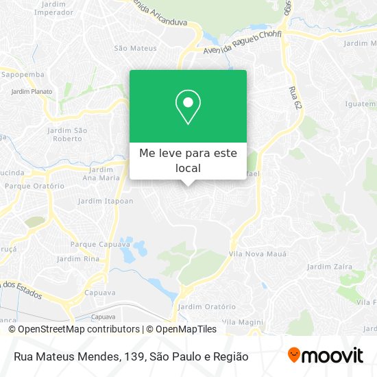 Rua Mateus Mendes, 139 mapa