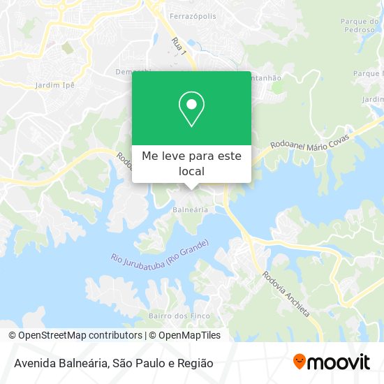 Avenida Balneária mapa
