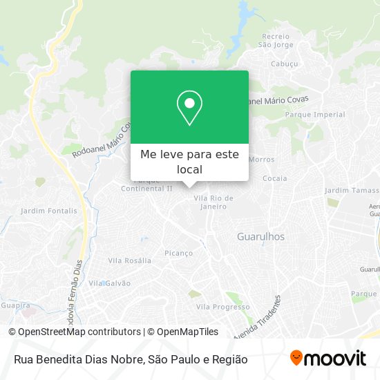 Rua Benedita Dias Nobre mapa