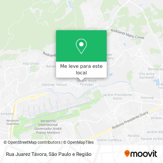 Rua Juarez Távora mapa