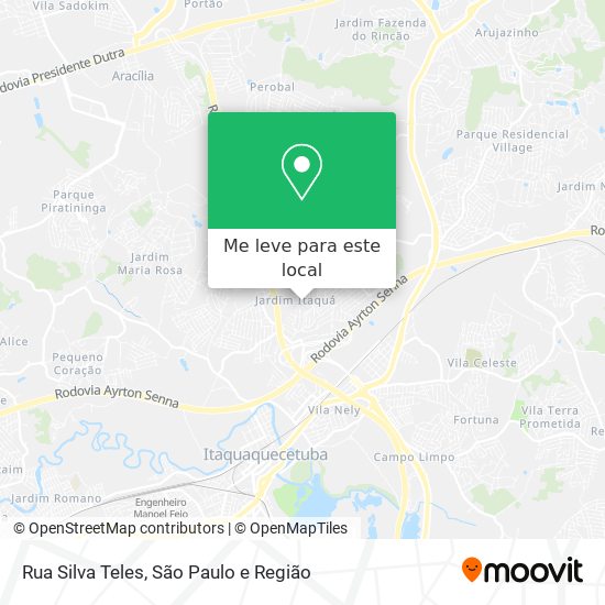 Rua Silva Teles mapa