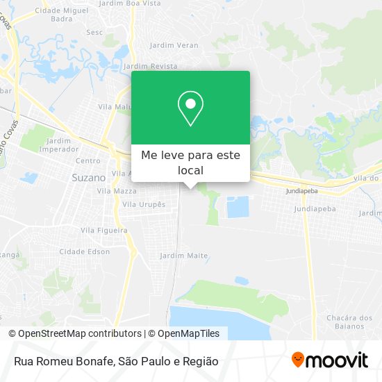 Rua Romeu Bonafe mapa