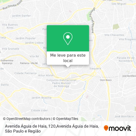 Avenida Águia de Haia, 120,Avenida Águia de Haia mapa