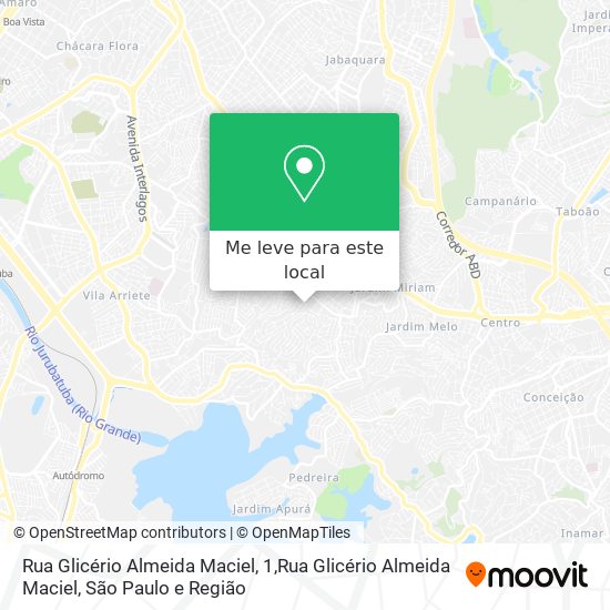 Rua Glicério Almeida Maciel, 1,Rua Glicério Almeida Maciel mapa