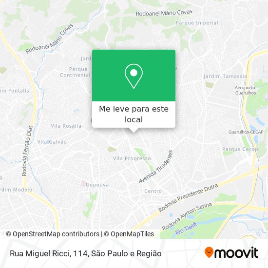 Rua Miguel Ricci, 114 mapa