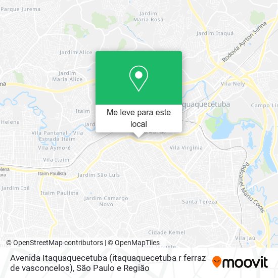 Avenida Itaquaquecetuba (itaquaquecetuba r ferraz de vasconcelos) mapa