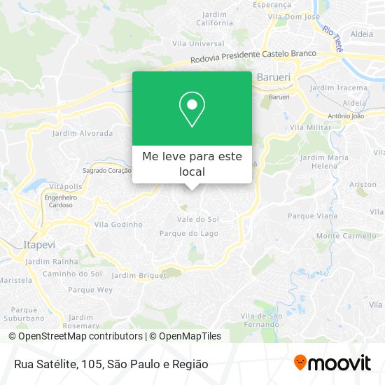 Rua Satélite, 105 mapa