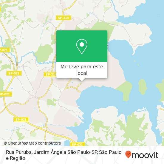 Rua Puruba, Jardim Ângela São Paulo-SP mapa