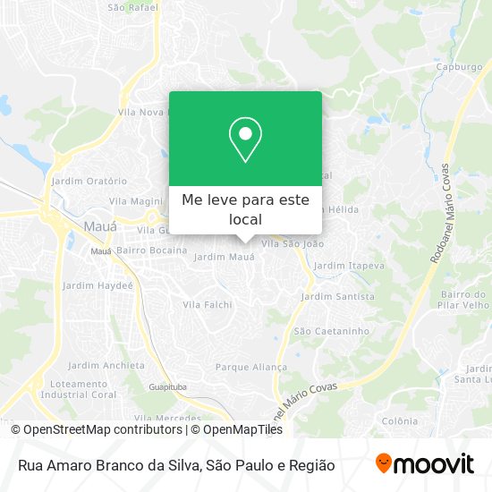 Rua Amaro Branco da Silva mapa