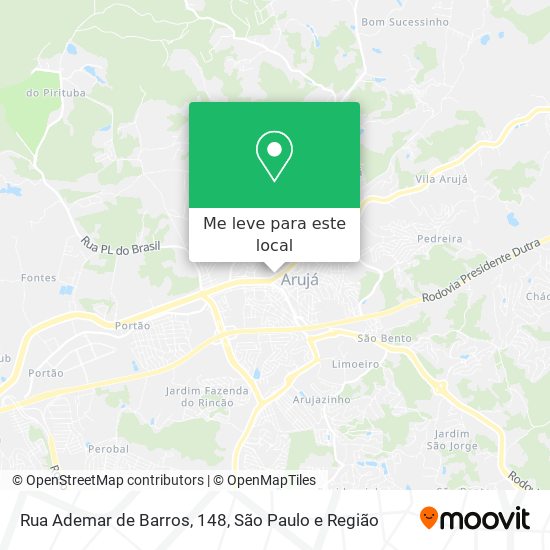 Rua Ademar de Barros, 148 mapa