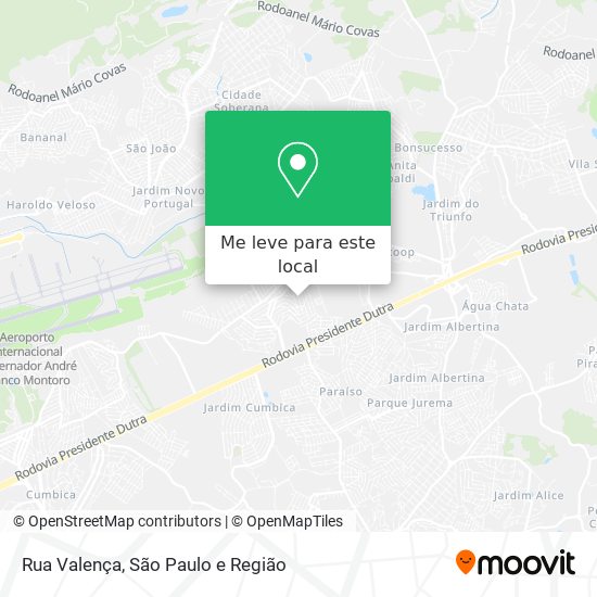 Rua Valença mapa