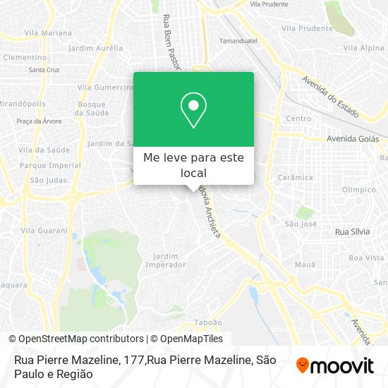 Rua Pierre Mazeline, 177,Rua Pierre Mazeline mapa