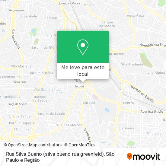 Rua Silva Bueno (silva bueno rua greenfeld) mapa