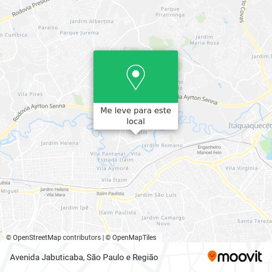 Avenida Jabuticaba mapa