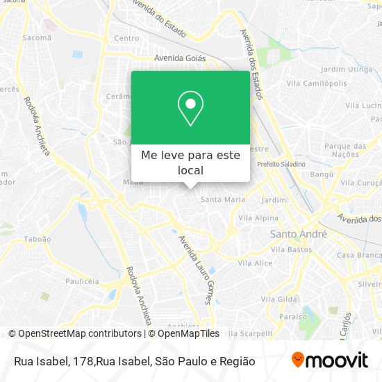 Rua Isabel, 178,Rua Isabel mapa